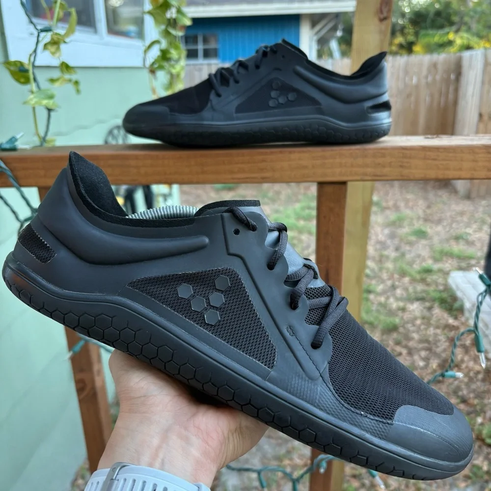 Vivobarefoot Primus Lite III Minimalist Shoes Men’s 12 EU 45 Black Wide Toe Box - Picture 1 of 16